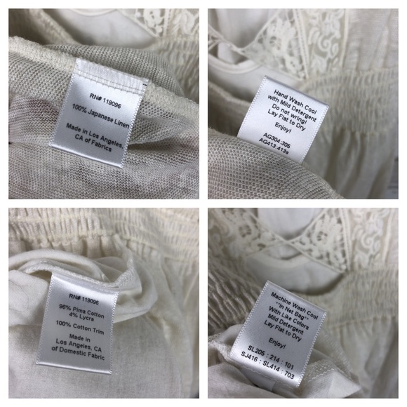 Nightcap Diamond Lace Linen Dress Size M - Picture 5 of 7